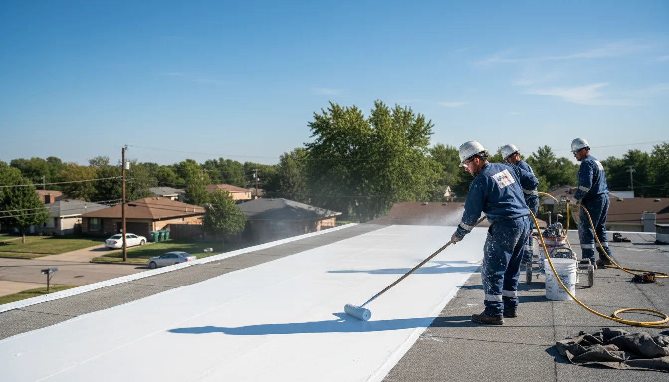 Commercial roof coating in Mansfield Center, CT near me